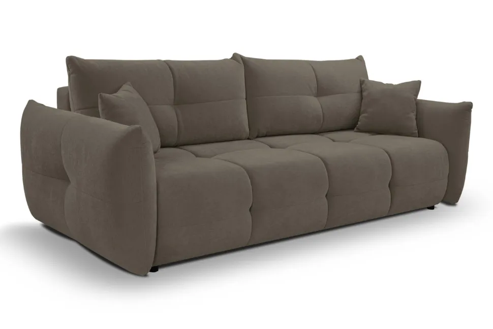 Sofa Bode z funkcją spania brązowo-szara Wind 21