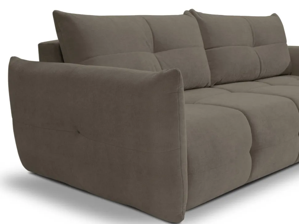 Sofa Bode z funkcją spania brązowo-szara Wind 21