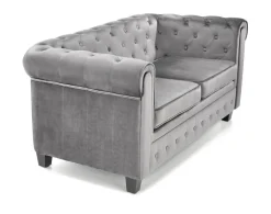 Sofa Dassion welwet szara