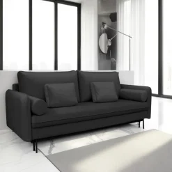 Sofa Diana z funkcją spania antracytowy Louis 676