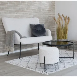 Sofa Glasgow baranek biała