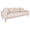 Sofa Lido 3 piaskowa/ nogi naturalne