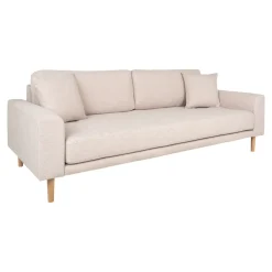 Sofa Lido 3 piaskowa/ nogi naturalne