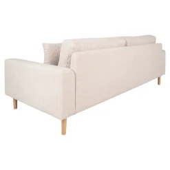 Sofa Lido 3 piaskowa/ nogi naturalne