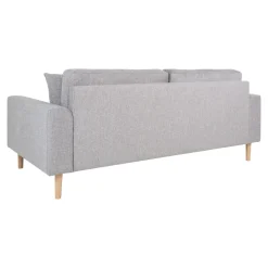 Sofa Lido 2,5 szara jasna/ nogi naturalne