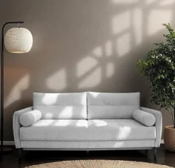 Sofa Lika z funkcją spania tkanina Rosario 453 nogi buk naturalny