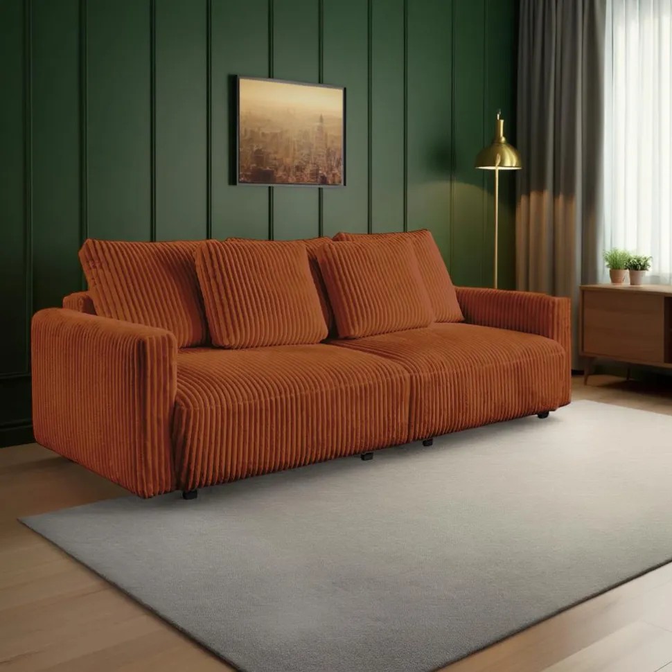 Sofa Loppie z funkcją spania terakota Ambience 09 GR 3