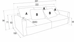 Sofa Loppie z funkcją spania taupe        Ambience 04 GR 3