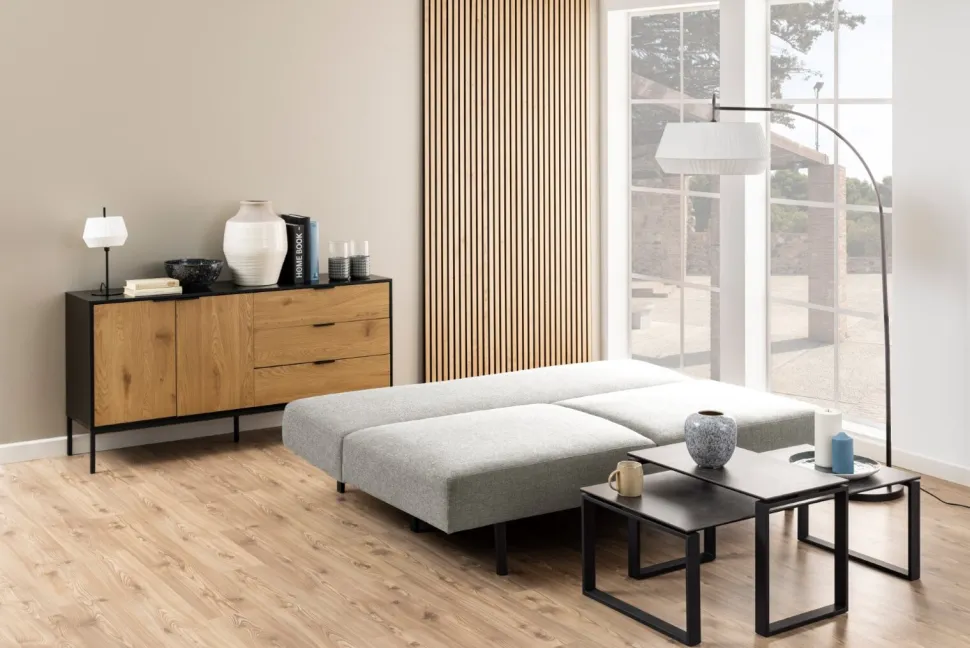 Sofa Malling rozkładana szara jasna