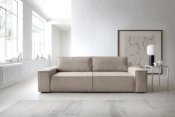 Sofa Molde sztruks beżowy ciemny Poso 2