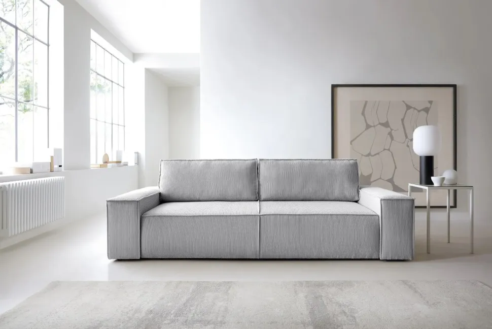 Sofa Molde sztruks szary Poso 55