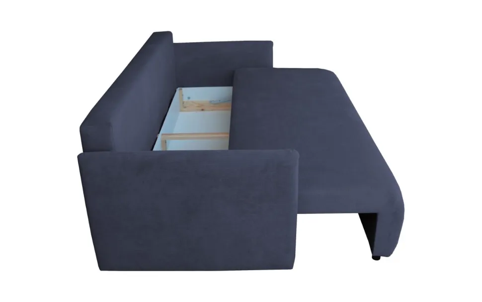 Sofa Mondel z funkcją spania sztruks granatowa