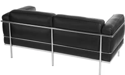 Sofa 2-osobowa Soft GC czarna skóra