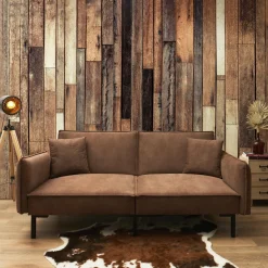 Sofa rozkładana Canif brązowa