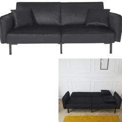 Sofa rozkładana Giulia czarna