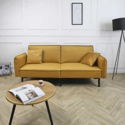 Sofa rozkładana Giulia żółta