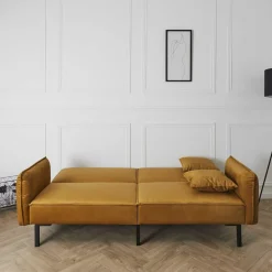 Sofa rozkładana Giulia żółta