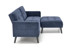 Sofa rozkładana Gyda niebieska z funkcją  narożnika
