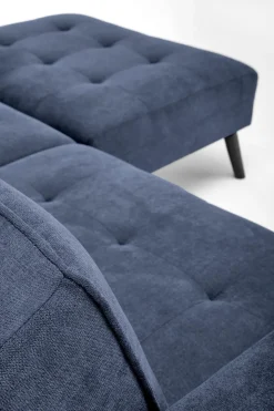 Sofa rozkładana Gyda niebieska z funkcją  narożnika