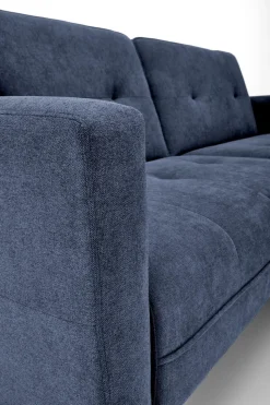 Sofa rozkładana Gyda niebieska z funkcją  narożnika