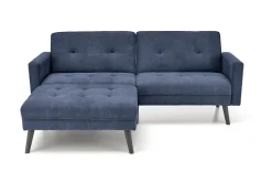 Sofa rozkładana Gyda niebieska z funkcją  narożnika