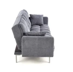 Sofa rozkładana Kalin szara pikowana