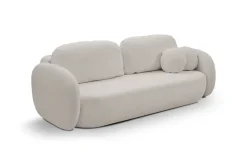 Sofa Salby z funkcją spania szara jasna   Sicuro 65