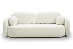 Sofa Salby z funkcją spania biała Sicuro  60