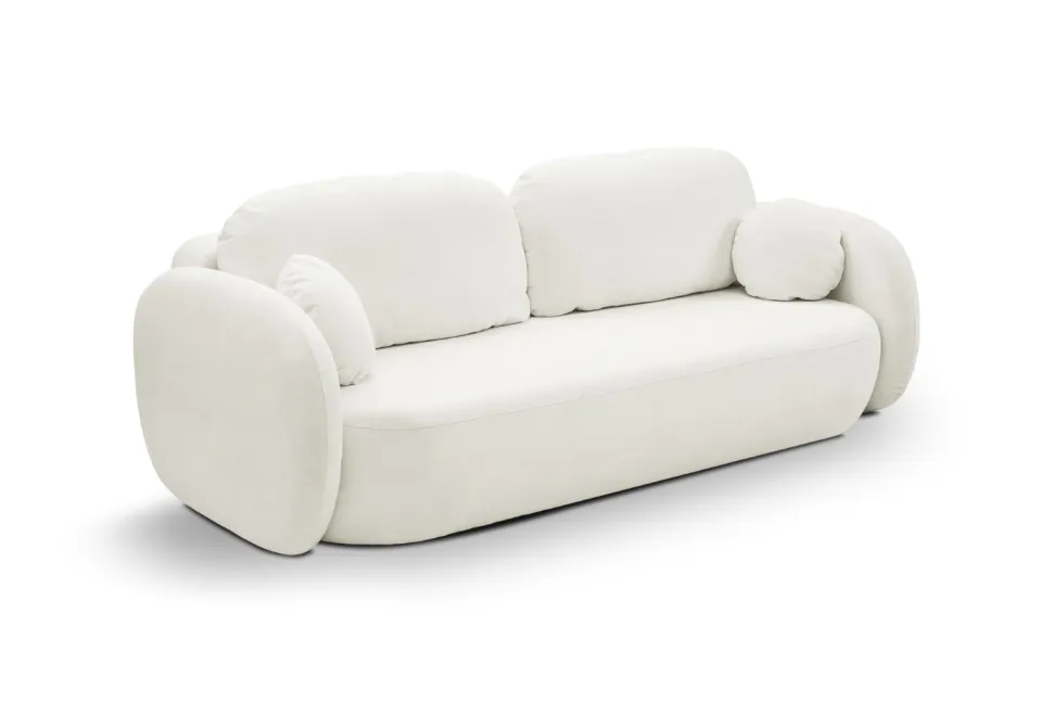 Sofa Salby z funkcją spania biała Sicuro 60