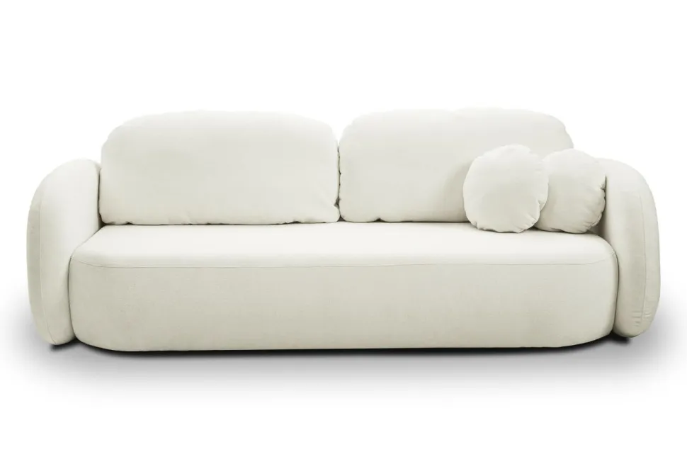 Sofa Salby z funkcją spania biała Sicuro 60