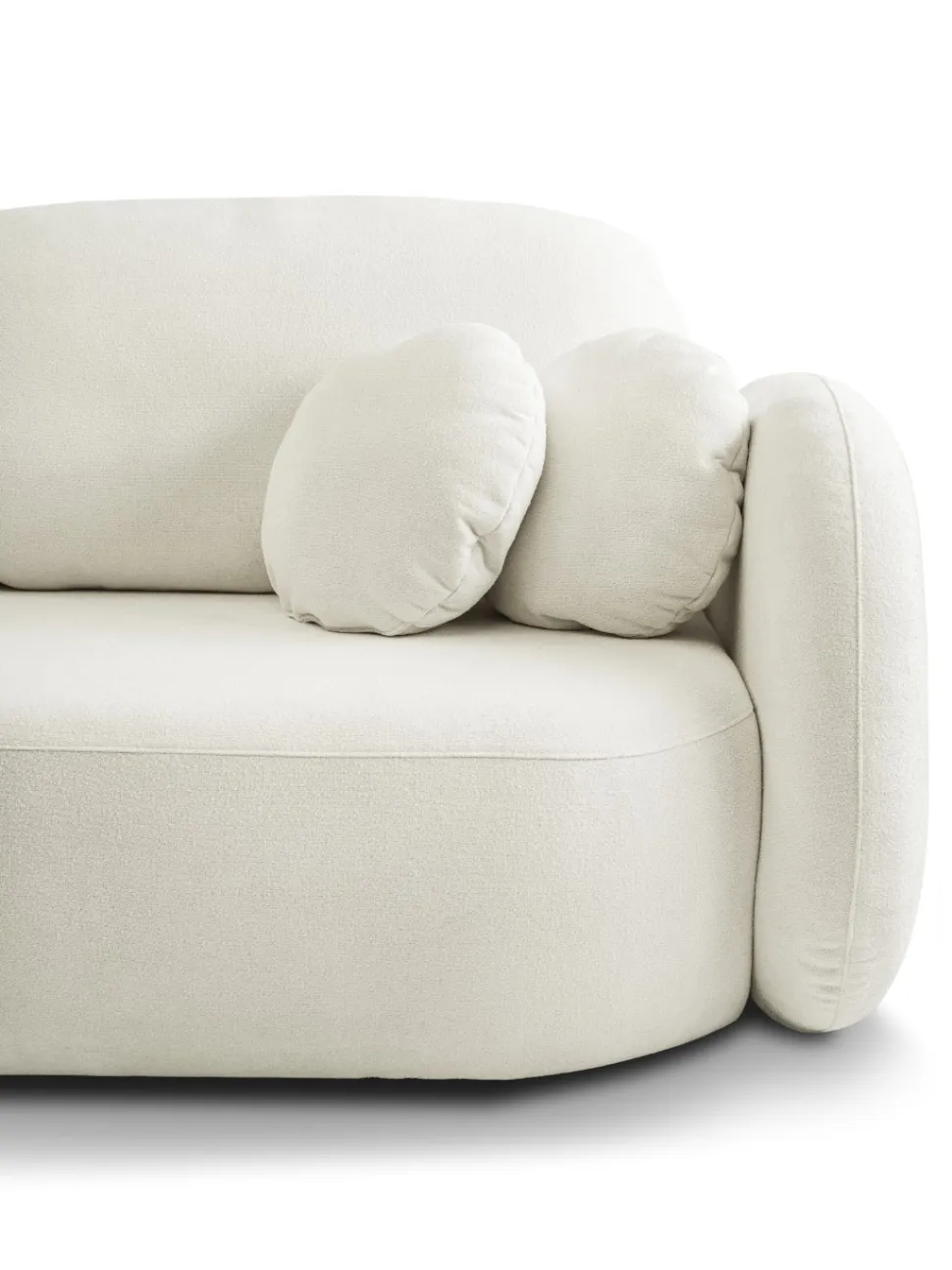 Sofa Salby z funkcją spania biała Sicuro 60