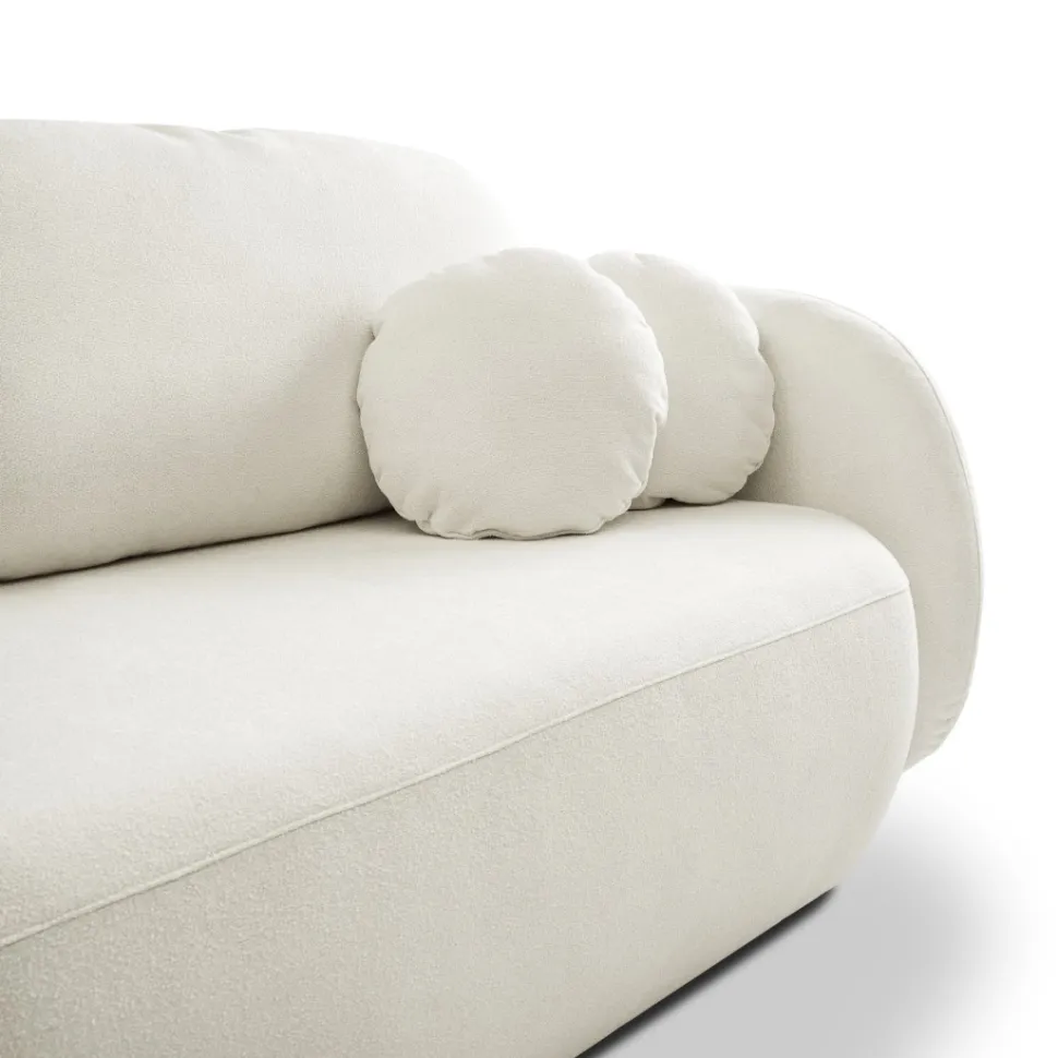 Sofa Salby z funkcją spania biała Sicuro 60