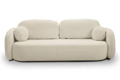 Sofa Salby z funkcją spania beżowa jasna  Sicuro 55