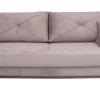 Sofa Saxo z funkcją spania różowa buk na