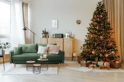 Sofa Saxo z funkcją spania różowa buk na