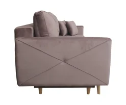Sofa Saxo z funkcją spania różowa buk na