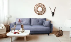 Sofa Saxo z funkcją spania różowa buk na