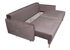 Sofa Saxo z funkcją spania różowa buk na