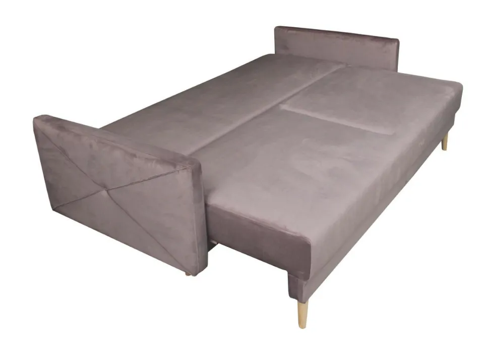 Sofa Saxo z funkcją spania różowa buk na