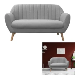 Sofa 2-sobowa Bella szara