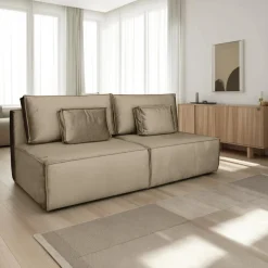 Sofa Toro z funkcją spania beż ciemny Run Again 11