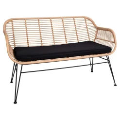 Sofa Trieste z podłokietnikami polirattan naturalny