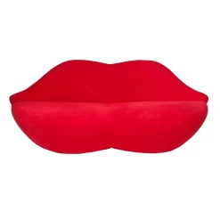 Sofa Usta 2 czerwona tapicerowana