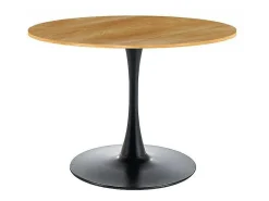 Stół Amad 90cm dąb/czarny