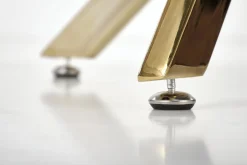 Stół Amber biały marmur/ złoty