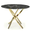 Stół Amber czarny marmur/ złoty