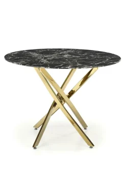 Stół Amber czarny marmur/ złoty