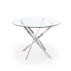 Stół Amber transparentny/ chrom