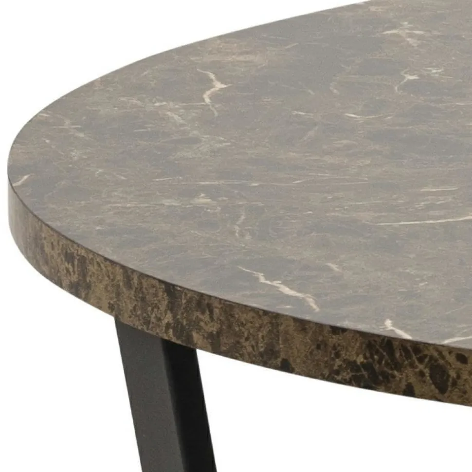 Stół Amble brązowy w stylu hampton