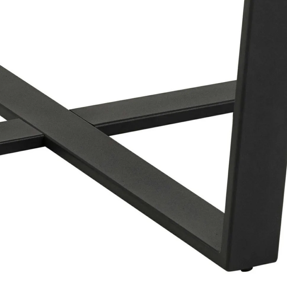 Stół Amble czarny marmur w stylu hampton